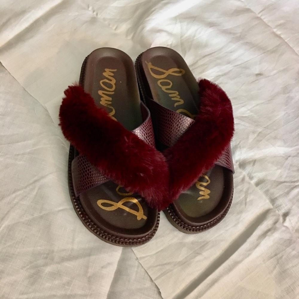 Sam Edelman Fur Sandals
